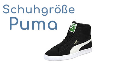 PUMA Schuhgrößentabellen